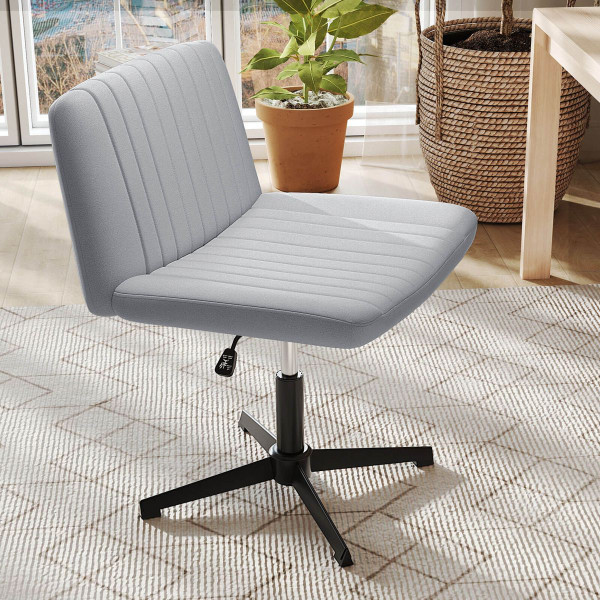 Cross Leg Desk Chair with Soft Cushion and Adjustable Height product image