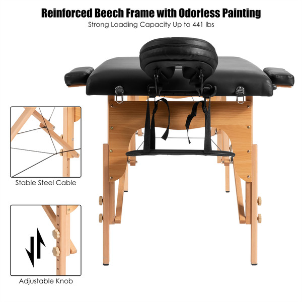 84'' Portable Massage Table with Carry Case product image