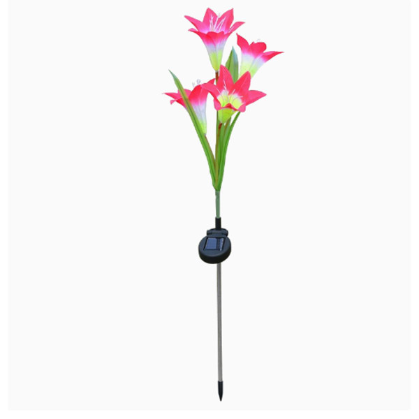 Solar Powered Garden Flowers with Lights (4-Pack) product image