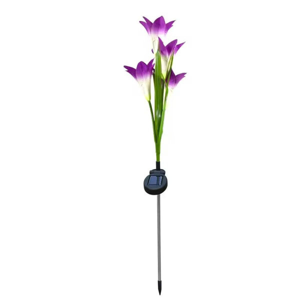 Solar Powered Garden Flowers with Lights (4-Pack) product image