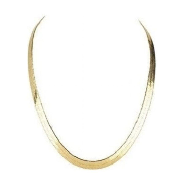 14K Gold Filled Flat Herringbone Necklace product image