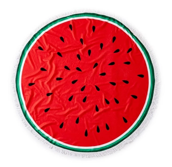 Round 61" Diameter Fringed Beach Towels product image