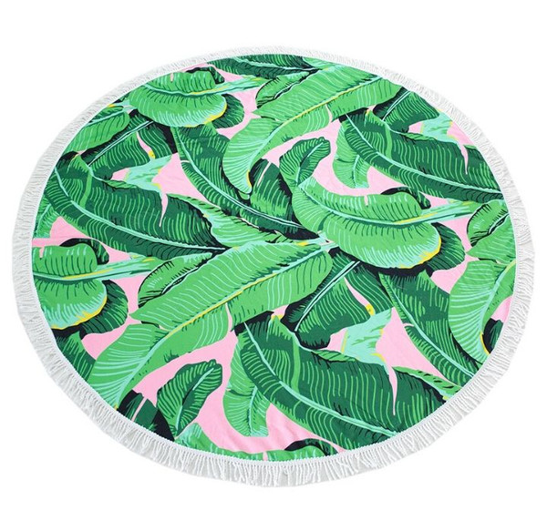 Round 61" Diameter Fringed Beach Towels product image