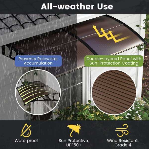 80'' x 40'' Outdoor Patio Awning product image