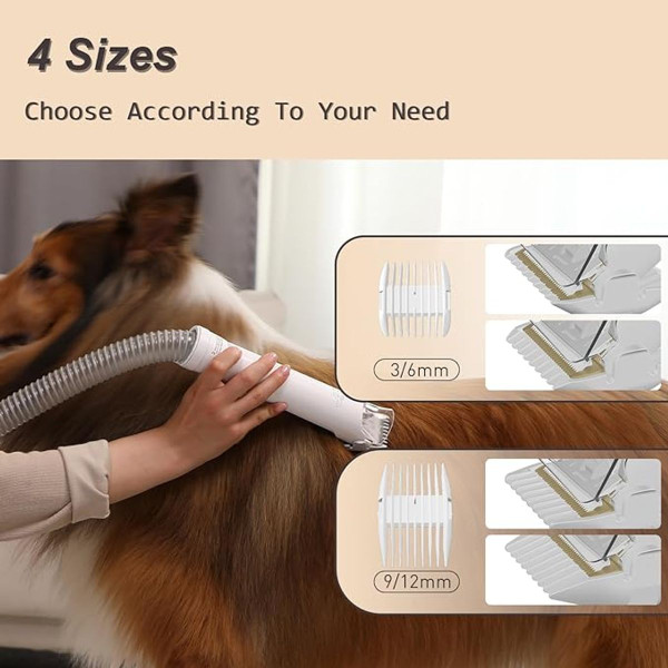 Whall Pet Vacuum with 3 Mode Suction and 5-in-1 Grooming Kit product image