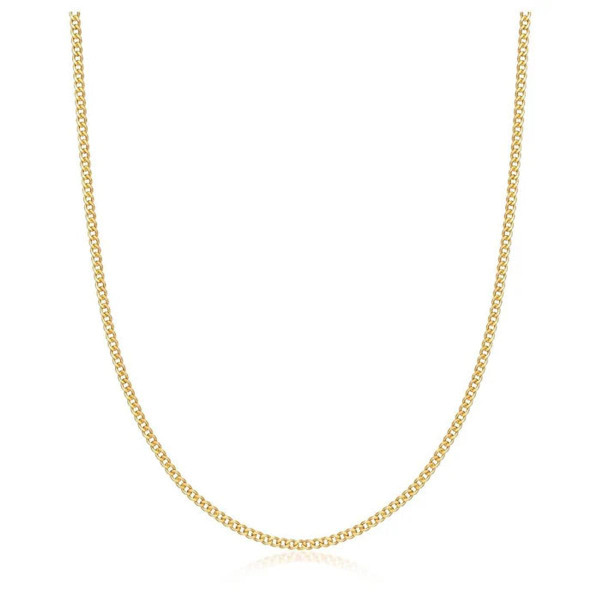 18K Gold Plated 2mm Cuban Link Chain product image