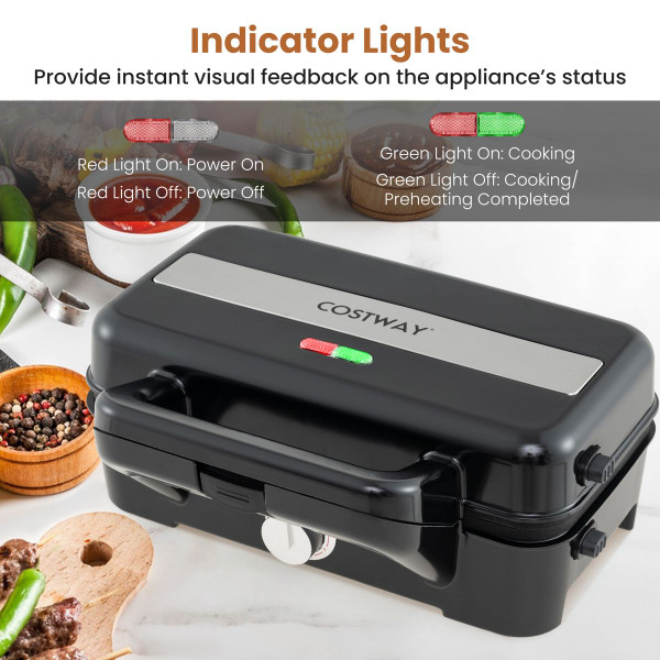 3-in-1 Electric Waffle Iron, Sandwich Press, Grill  Set product image