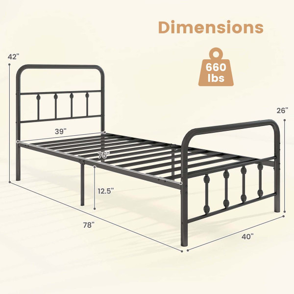 Bed Frame with Headboard and Storage product image