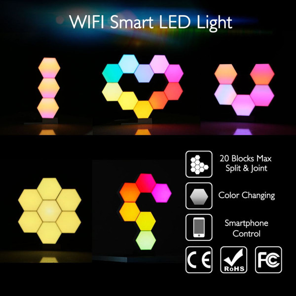 11‑Piece WiFi Smart Splicing LED Light Kit product image