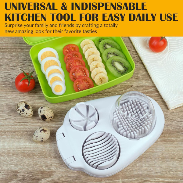 3-Mode Heavy Duty Egg/Fruit/Veggie Slicer, Dicer, and Cutter product image 3-Mode Heavy Duty Egg/Fruit/Veggie Slicer, Dicer, and Cutter product image