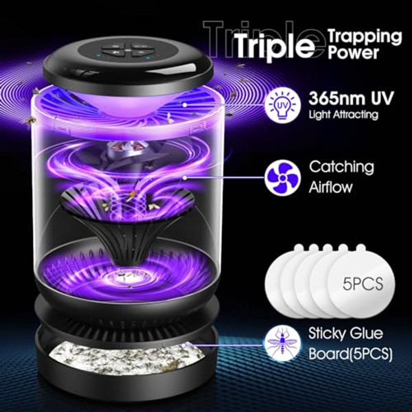 Indoor Fly Trap with Fan and Glue Boards product image