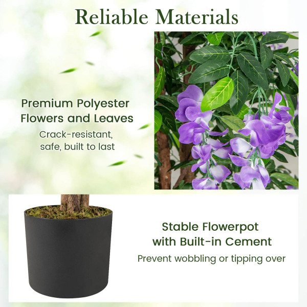 5.5 ft Artificial Wisteria Tree product image