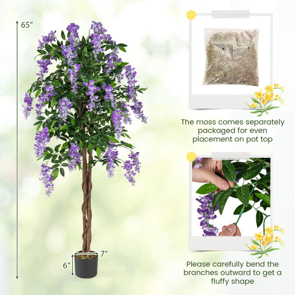 5.5 ft Artificial Wisteria Tree product image