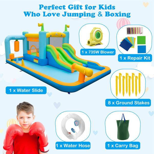 Kids Inflatable Water Slide Bounce House with Blower product image