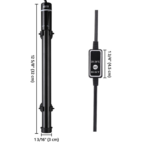Yescom 400W Submersible Aquarium Heater with LCD Temp Display product image Yescom 400W Submersible Aquarium Heater with LCD Temp Display product image