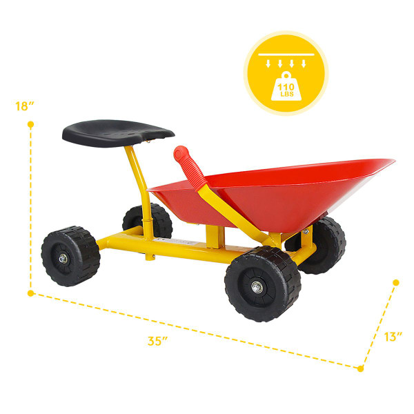 8" Heavy Duty Kids' Ride-on Sand Dumper product image