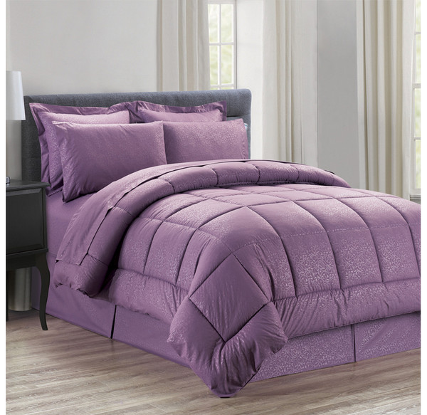 Manhattan Lights® 8-Piece Stripe or Vine Microfiber Bed-in-a-Bag product image