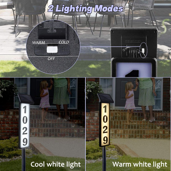 Solar Lighted House Address Sign product image