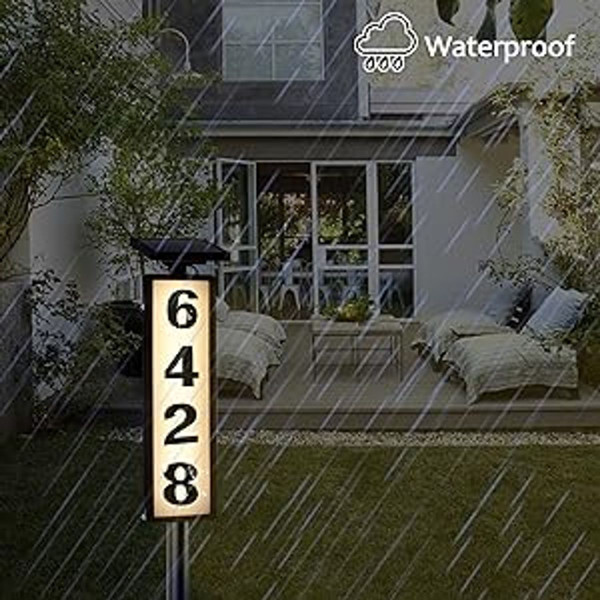 Solar Lighted House Address Sign product image