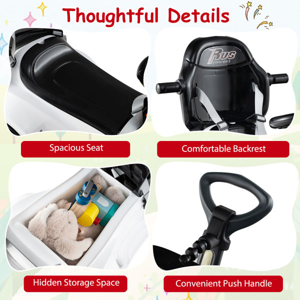 3-in-1 Push Car with Adjustable Canopy and Hidden Storage Space product image 3-in-1 Push Car with Adjustable Canopy and Hidden Storage Space product image