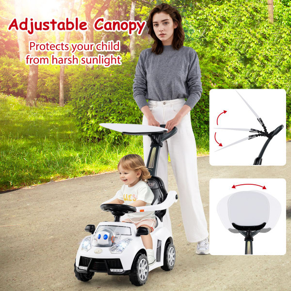 3-in-1 Push Car with Adjustable Canopy and Hidden Storage Space product image 3-in-1 Push Car with Adjustable Canopy and Hidden Storage Space product image
