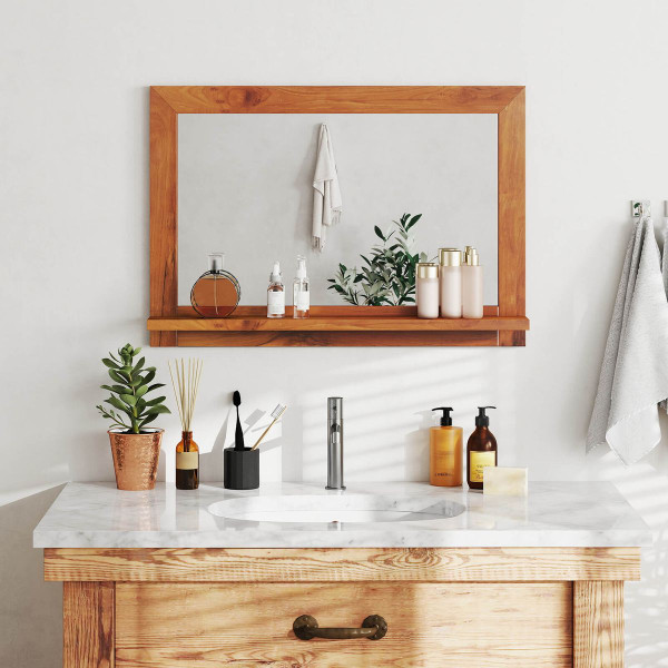 27.5" x 20" Teakwood Wall Mirror product image 27.5" x 20" Teakwood Wall Mirror product image