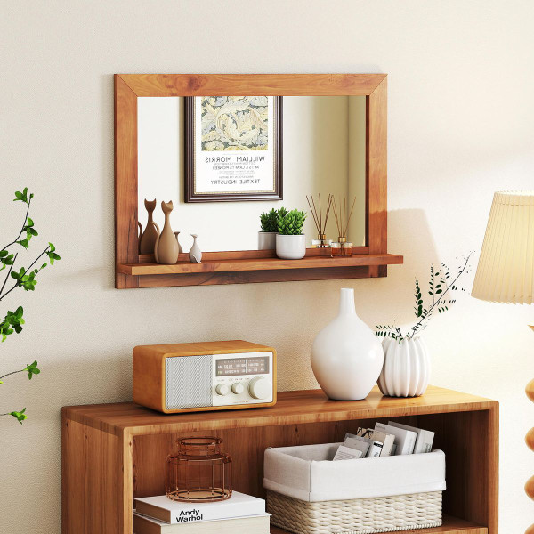27.5" x 20" Teakwood Wall Mirror product image 27.5" x 20" Teakwood Wall Mirror product image