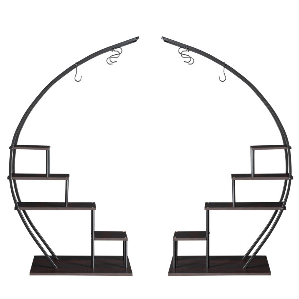 5-Layer Half Circle Plant Stand (2-Pack) product image