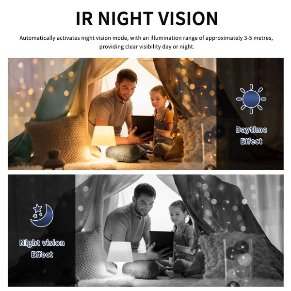 HD 1080P Mini Home Security Camera Wireless WiFi Surveillance Camera With Night Vision,Motion Detection,Indoor Recording product image