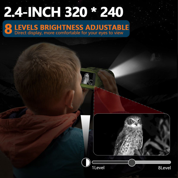 2.4Inch Night Vision Binoculars,Can Save Photos And Videos,With 32Gb Card,2200Mah Lithium Battery,Infrared Digital Night Vision Goggles For Kids product image 2.4Inch Night Vision Binoculars,Can Save Photos And Videos,With 32Gb Card,2200Mah Lithium Battery,Infrared Digital Night Vision Goggles For Kids product image
