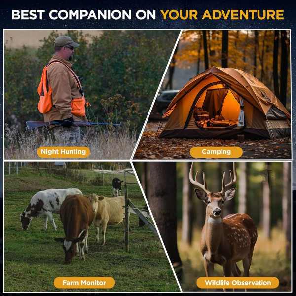 4K Night Vision Binoculars IR 8X Digital Zoom Rechargeable 3inch HD Screen 40MP Photos 4K Video Infrared Full Dark View Scope Color Black product image 4K Night Vision Binoculars IR 8X Digital Zoom Rechargeable 3inch HD Screen 40MP Photos 4K Video Infrared Full Dark View Scope Color Black product image