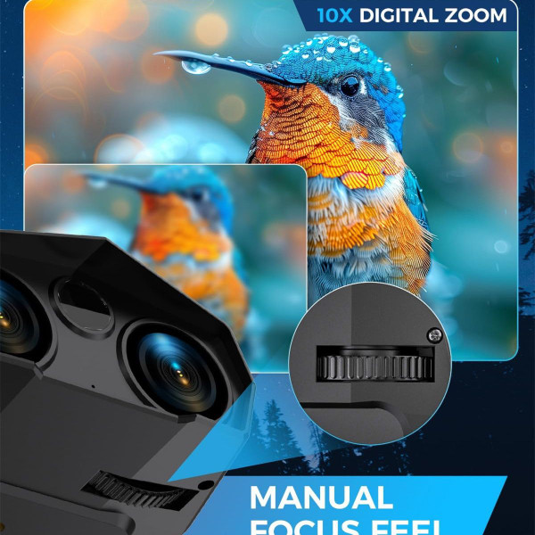 Night Vision Goggles - 5K Night Vision Binoculars with Flashlight, Infrared Binoculars 3 Inch Large Screen 10X Digital Zoom External Flashlight for Camping product image Night Vision Goggles - 5K Night Vision Binoculars with Flashlight, Infrared Binoculars 3 Inch Large Screen 10X Digital Zoom External Flashlight for Camping product image