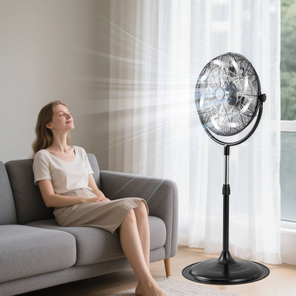 High Velocity, 360° Vertical Oscillating Pedestal Fan product image