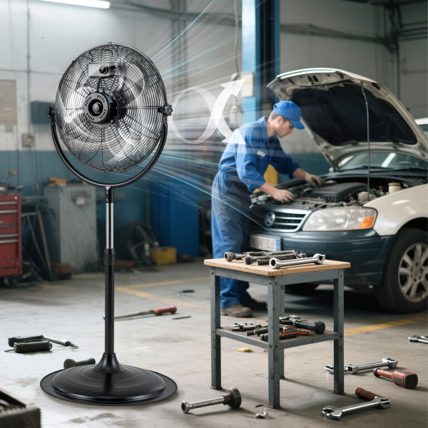 High Velocity, 360° Vertical Oscillating Pedestal Fan product image