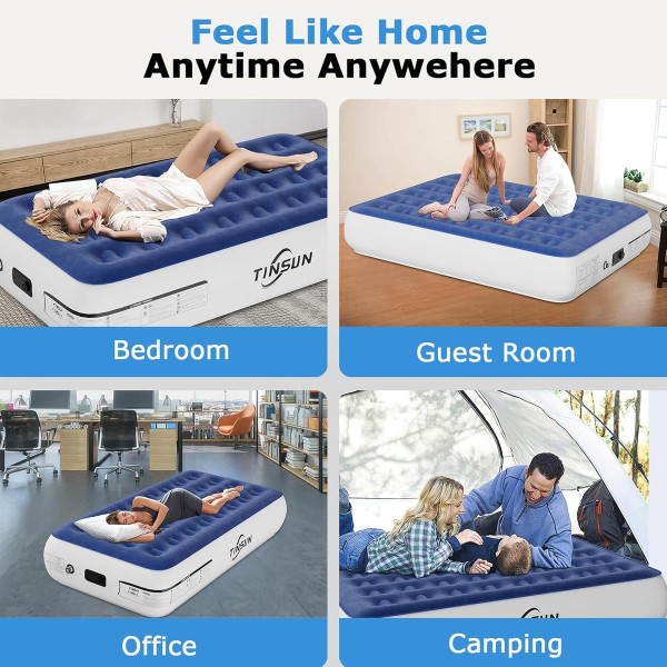  TINSUN 13" Queen Air Mattress  with Built-In Pump product image