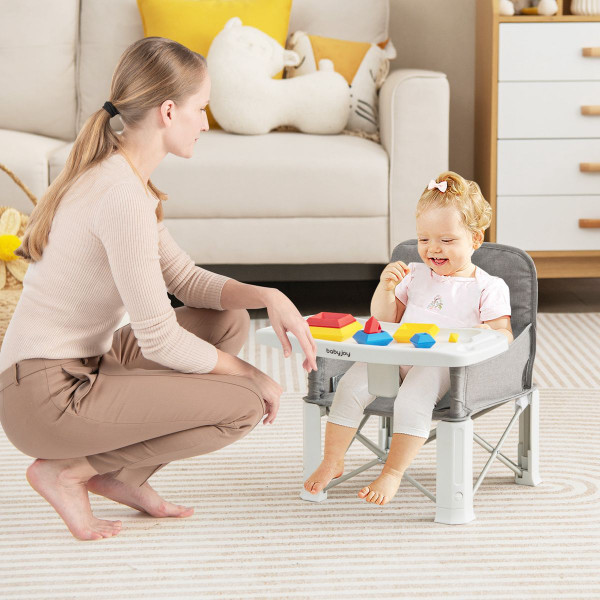 Travel Booster Seat with Removable Double Tray product image