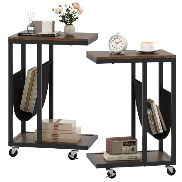 2-Tier C-Shaped Side Table product image