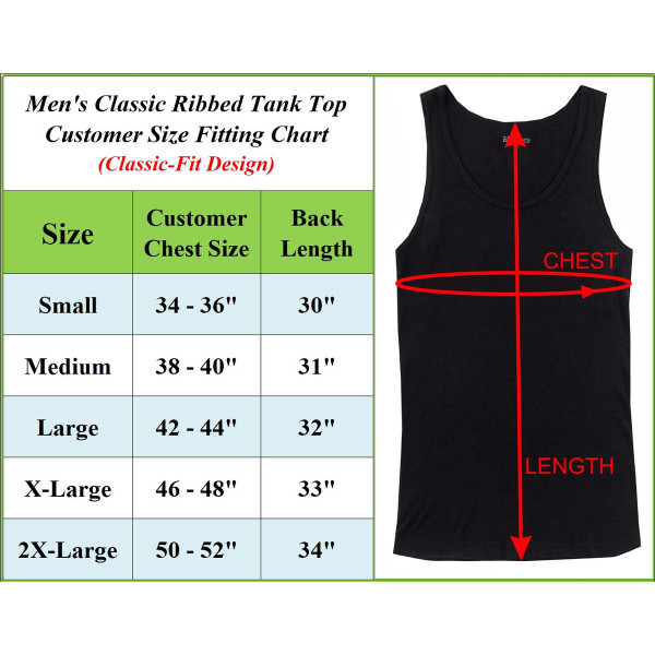 Men's Ribbed Classic Cotton Tank Tops (5- or 15-Pack) product image