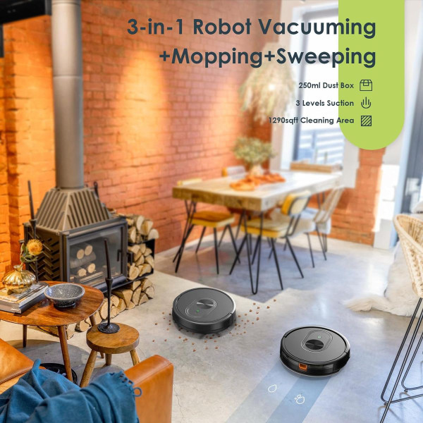 3-in-1 Robot Vacuum and Mop Combo product image