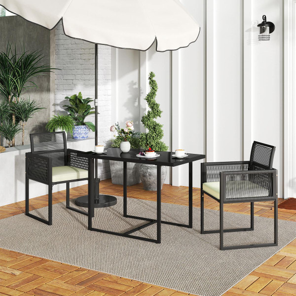 3-Piece Patio PE Wicker Furniture Set  product image