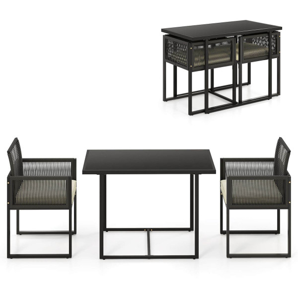 3-Piece Patio PE Wicker Furniture Set  product image