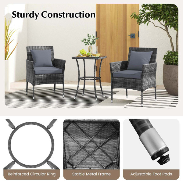 3-Piece Cushioned Patio Furniture Set product image