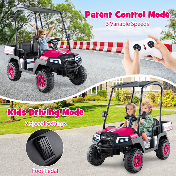 24V 7AH Kids Golf Cart with Sun Shade  product image 24V 7AH Kids Golf Cart with Sun Shade  product image