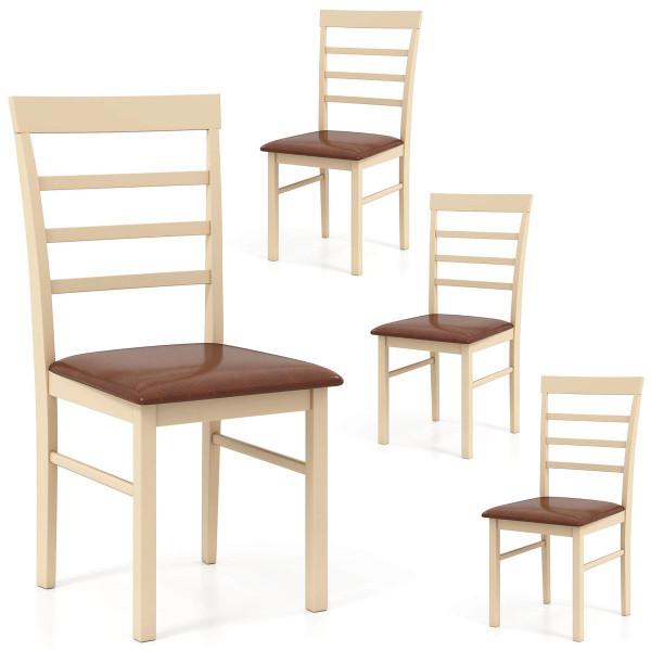 Wooden Dining Chair with Padded Seat (Set of 2 or 4) product image