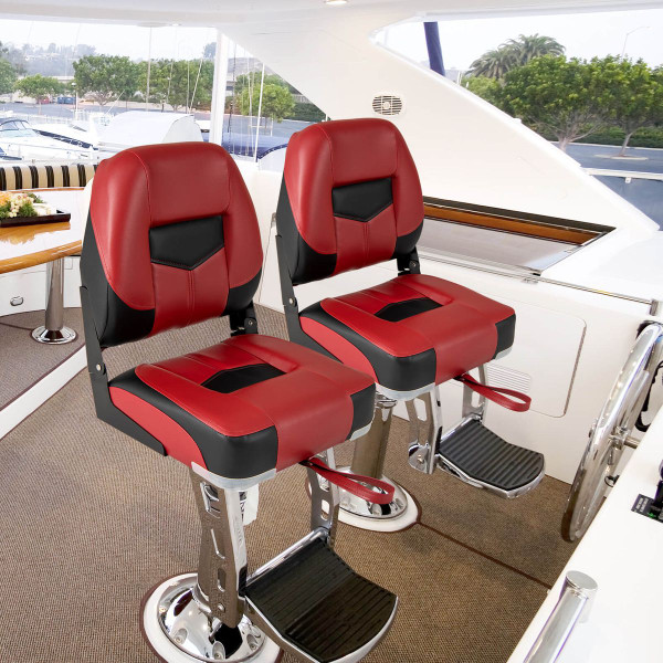 Low Back Boat Seat Set with Folding Design (Set of 2) product image