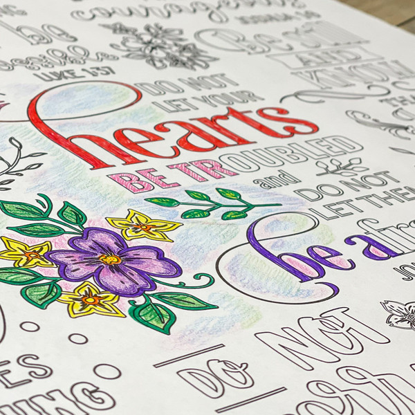 Large Scripture Coloring Poster product image