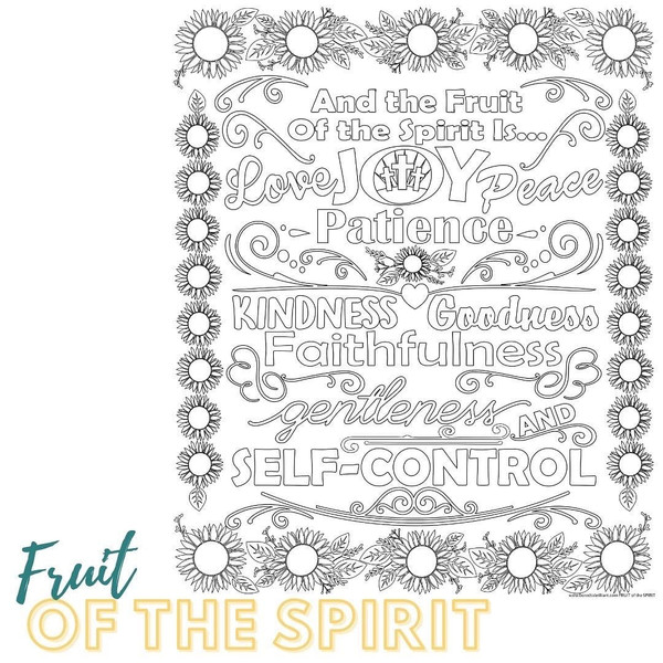 Large Scripture Coloring Poster product image