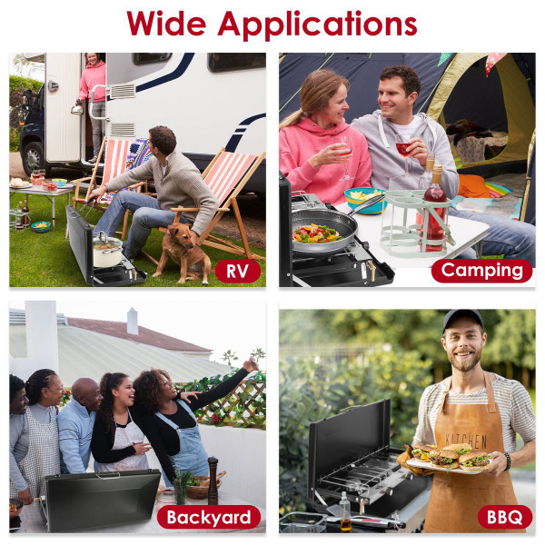 LakeForest 3-Burner Camping Stove product image