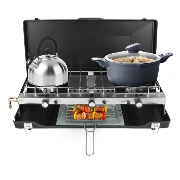 LakeForest 3-Burner Camping Stove product image
