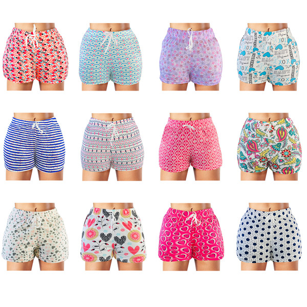 Women's Pajama Shorts with Drawstring (5-Pack) product image